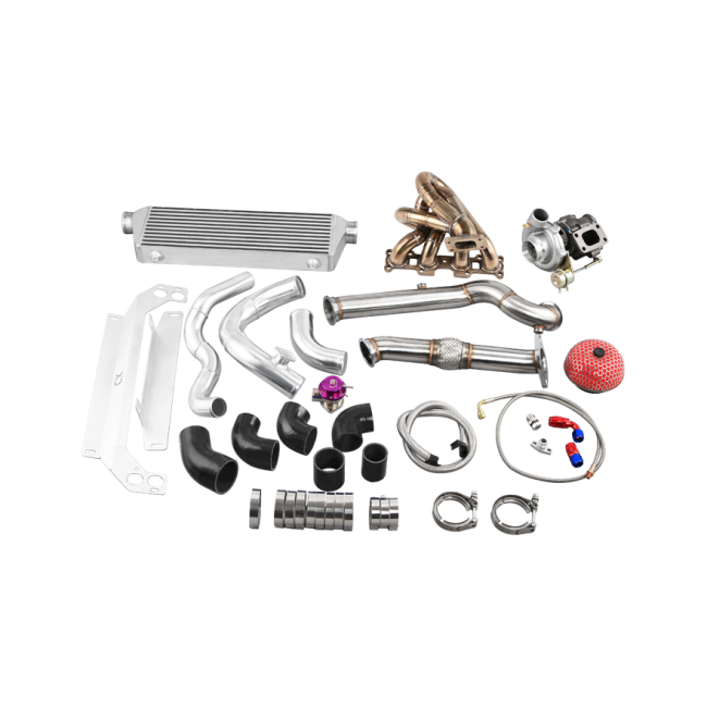 T3 TURBO MANIFOLD DOWNPIPE INTERCOOLER FOR 99-05 MIATA NB 1.8L ENGINE