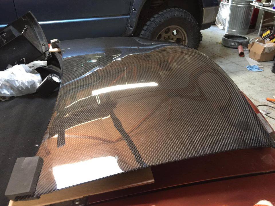 CarbonMiata NB OEM-style carbon fiber trunklid