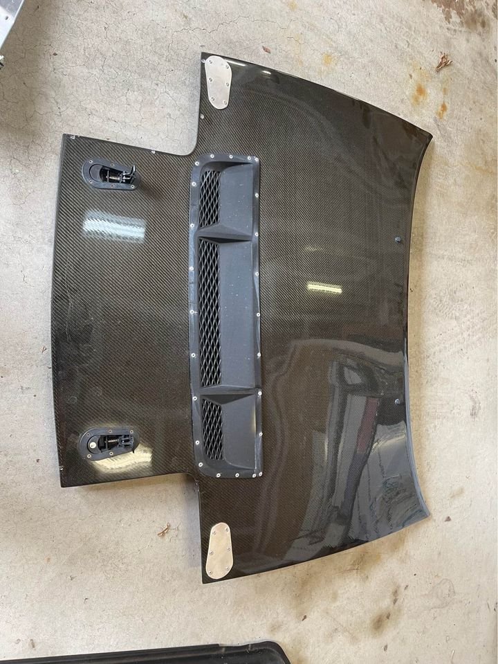 Miata carbon fiber hood